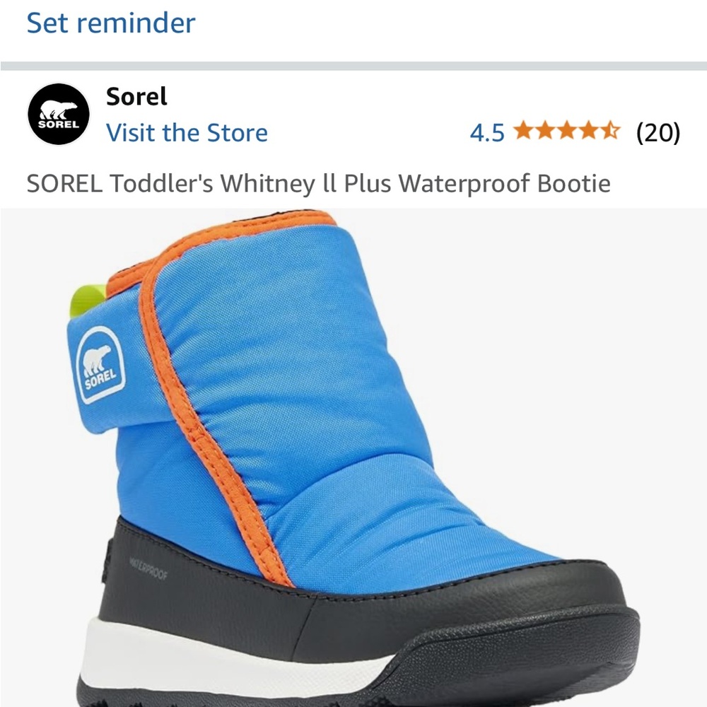 Toddler Sorel Snow Boot - never worn